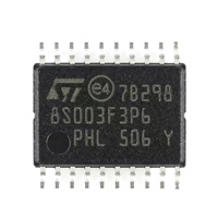 Microcontrolador STM8S003F3P6TR de 8 bits, 8 KB de memoria Flash, paquete 20-TSSOP, montaje en superficie