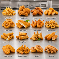 Friteuse Commerciale Bhajiya, Équipement de Friture pour Lumpiang et Shanghai, Machine à Frire les Cuisses de Poulet, Friteuse à Frites Ondulées, Friteuse Professionnelle