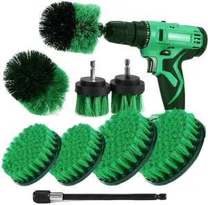 Hot Selling Customized 8PCS Electric Drill Power Scrubber Brush Set For Cleaning In Gift Box