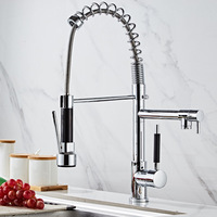 Robinet de cuisine thermostatique moderne de luxe à poignée unique avec cartouche céramique, mitigeur en laiton à poser sur comptoir