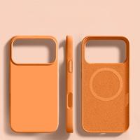 Chargement sans fil magnétique en silicone liquide de couleur unie pour iPhone 17 16 15 14 13 12 11 Pro Max coque de téléphone antichoc à couverture complète