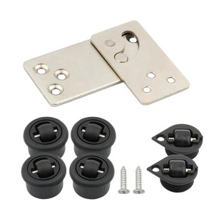 Xiaoxuanfeng Hardware Accessories 30 Mm Black Plastic Folding Desk <b>Wheels</b> Hinges Screws For Computer Desk Storage Furniture - Product Image 2
