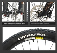 Vélo de montagne tout-terrain pour adulte, Top Pick MTB 27,5/29 pouces, suspension intégrale, fourche à blocage pneumatique, transmission 12 vitesses, freins à disque hydrauliques