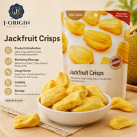 Jackfruit Chips 90% Jackfruit Echt Fruit Snack Klaar om te eten Gedroogde Fruitchips 30g/zak Leverancier Groothandel OEM Private Label