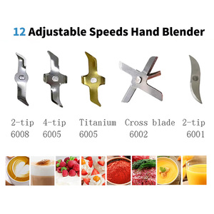 Sáng bóng chuyên nghiệp Stick Máy xay sinh tố tốt nhất ngâm tay Máy xay sinh tố cho súp Smoothie bé thực phẩm 5-in-1 tay dính Máy xay sinh tố - Product Image 3