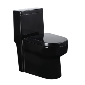 Medyag Siphonic S-armadilha 300mm Brilhante Preto Cerâmica Sanitária <span class=keywords><strong>Ware</strong></span> One Piece WC - Product Image 1
