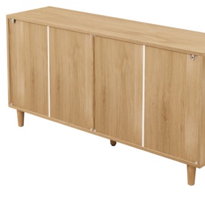 6-<b>Drawer</b> Modern Wood Storage Cabinet with White <b>Drawer</b> <b>Slides</b> Home Furniture for Bedroom and Living Room - Product Image 6