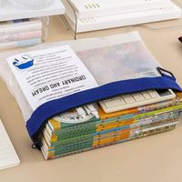 Porte-documents transparent pour collégiens, sac de papeterie grande capacité, pochette zippée épaissie portable pour feuilles de test