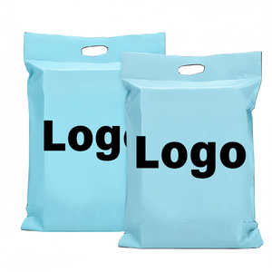 Bolsas de Envío Portátiles Personalizadas de Colores, Bolsas de Embalaje para Ropa con Asas, Bolsas de Plástico de Polietileno, Bolsas de Correo - Product Image 1