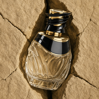 Botella de Perfume Vacía de Lujo, Premium, Personalizada, de 30ml, 50ml, 100ml, con Tapa Artística Única, Botella de Vidrio para Fabricantes de Fragancias