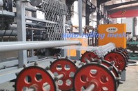 Nouveau entièrement automatique Double fil chaîne lien diamant maille herbe clôture Machine usines de fabrication noyau moteur PLC roulement à engrenages