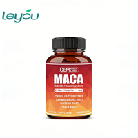 OEM Capsules de Maca, Ashwagandha et Ginseng 7-en-1 – Mélange Herbal Premium Végétalien pour Adultes, Faible en Gras, Complément Alimentaire Énergisant