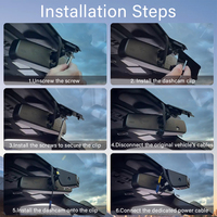 Caméra embarquée Holroadx 4G, enregistreur vidéo 2K, adaptée aux Ford F150/F350/F450, enregistrement en boucle, capteur G, contrôle par application, Plug&Play