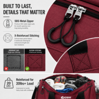 Sac de sport et de voyage personnalisé avec logo, grande capacité, étanche, séparation sec/humide et compartiment à chaussures, idéal pour la gym et l'entraînement