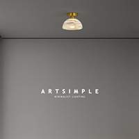 Ensemble de luminaires suspendus en albâtre naturel en forme de dôme |   Lampe suspendue LED en laiton doré pour îlot de cuisine