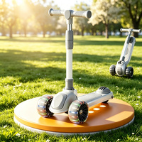 Trottinette à 3 roues pour tout-petits filles et garçons, hauteur réglable, trottinette légère pour enfants