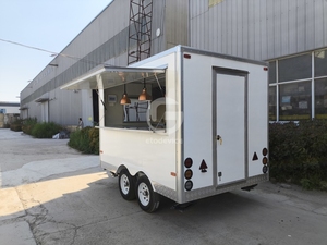 Etodevice Cheap Food Trucks Mobile China Fast Pizza Oven Food <b>Concession</b> Vending <b>Trailers</b> Cart for Europe - Product Image 2