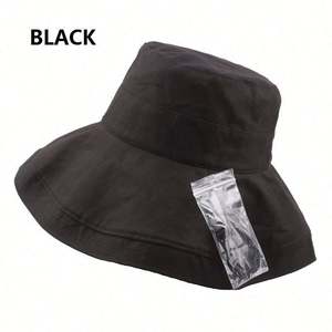 Chapeau de soleil à large bord personnalisé, modèle 0318, imprimé sérigraphié, pour femme, anti-UV, idéal pour la plage, le printemps et l'automne, vente en gros - Product Image 3