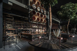 Pub Bar Comptoir LED Table Vin Mur Lounge Bar Design Restaurant Meubles Stands Ensemble de meubles - Product Image 2