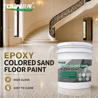 Pintura Epóxica Autonivelante de Color para Pisos de Arena, Revestimiento Epóxico para Pisos de Arena en Exteriores, para Hospitales, Escuelas y Pisos de Concreto