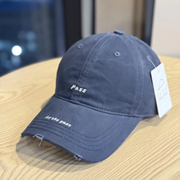 Casquette de baseball en PVC brodée style coréen pour femme, 6 pièces, ajustable, polyvalente, simple, printemps-automne, chapeau de soleil