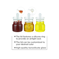 Pot à miel en verre borosilicate 150 ml avec cuillère, récipient de stockage hermétique pour la cuisine – Offre Spéciale