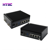 Mini PC industriel HTSC double réseau J6412, triple écran, 12e génération, faible consommation, micro-routeur industriel, hôte format compact