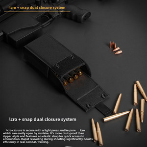 Bolsa de balas MOLLE, 25 rondas, bolsa de accesorios de nailon para cinturón, bolsa de cintura para revista, bolsa de bala de pistola de <span class=keywords><strong>calibre</strong></span> 12/<span class=keywords><strong>20</strong></span> - Product Image 2