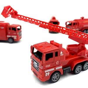 Camión de juguete de aleación de zinc y plástico para niños, modelo de gran Idea de regalo, colección de simulación de camión de <span class=keywords><strong>bomberos</strong></span> y camión de escalera para jugar - Product Image 4