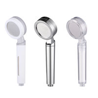 Filtre de pommeau de douche à main chromé ABS à économie d'eau haute pression de conception simple avec coton PP pour accessoires de salle de bain