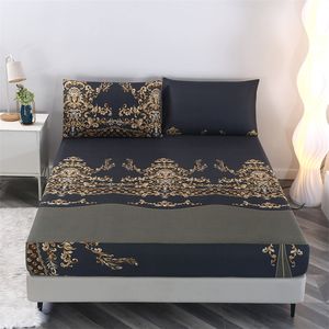 Ensemble de literie pour la maison en microfibre tissée bon marché en gros, imprimé 3 en 1, floral, 80 g/m², ensemble de draps ajustés 3 pièces - Product Image 4