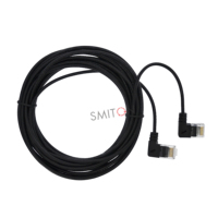 Câble Ethernet Cat6 ultra fin RJ45 coudé 0,25 m 0,5 m 1 m 2 m Cordon de raccordement réseau UTP 90 degrés Cat6 LAN pour ordinateur portable routeur