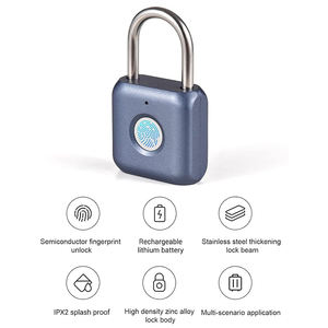 Maleta de carga personalizada para exteriores, impermeable, interior, sin llave, recargable por Usb, fuerte, inteligente, candado eléctrico con bloqueo de huellas dactilares - Product Image 2