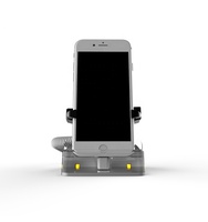 Stand Display Anti-pencurian Vertikal dengan Alarm, Perangkat Display Smartphone Aman untuk Retail dengan Penjepit yang Dapat Disesuaikan untuk Toko Ponsel