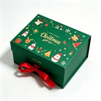 Vente flash - Boîte cadeau magnétique de Noël avec logo personnalisé, boîte cadeau de Noël en gros, boîte cadeau avec impression numérique