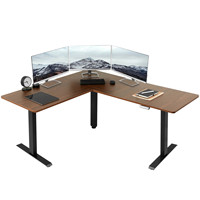 Table de bureau électrique d'angle réglable en hauteur