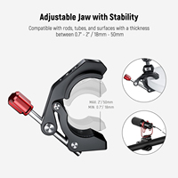 Pince Super YUANYU avec griffe porte-accessoire, trous filetés 1/4" et 3/8", support de caméra en forme de crabe en aluminium, compatible avec la plupart des accessoires photo