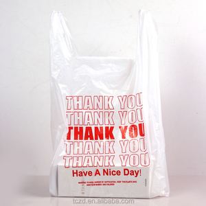 Bolsas de Plástico Verdes y Blancas de PE para Compras, Bolsas de Polietileno para Supermercados, Tiendas Minoristas y Comida para Llevar - Product Image 1