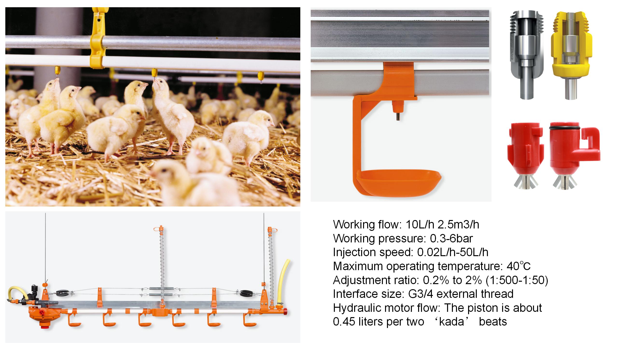 Floor Broiler Pan Poultry Feeder Drinker Hot Gavanized Hopper