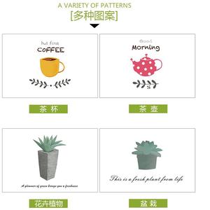 <b>Kitchen</b> Wall Sticker Minimalist Still Life Design <b>Plastic</b> Waterproof For Home Decoration - Product Image 2