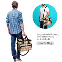 Sac isotherme pour vin de grande capacité, imperméable et isolé, avec motif de fleur de tiare hawaïenne, pour pique-nique et déjeuner, pour femmes