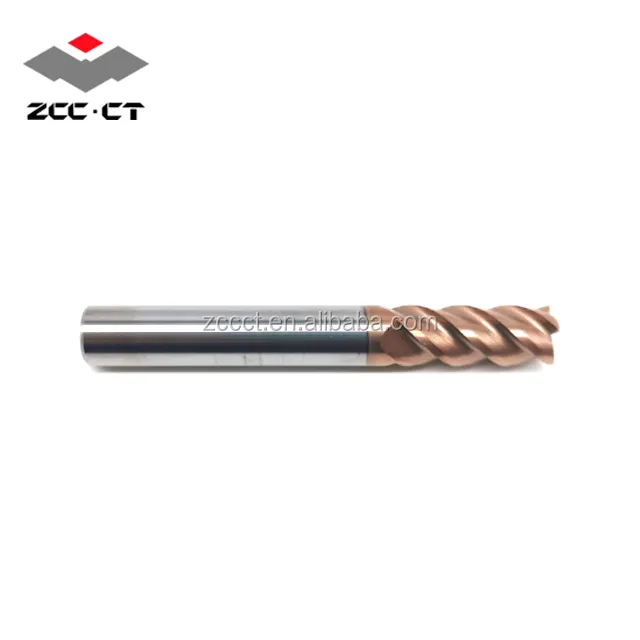 ZCCCT ทังสเตนคาร์ไบด์ Endmill HMX-4E-D10.0โรงงานปลายคาร์ไบด์สำหรับการกัดด้านข้างและการกัดสล็อต