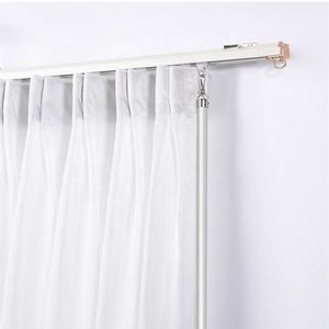 ヘビーデューティアルミニウムドレープバトンカーテンバトン1/2 "厚ステンレスフック付きブラックカラー - Product Image 4