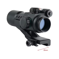 Lunette de visée tactique M3 avec point rouge et laser rouge, luminosité réglable rouge/vert, viseur réflexe compact, accessoires tactiques de chasse