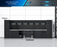 Ensemble de meubles d'atelier modulaires démontables en acier laminé à froid personnalisables 2026 pour garage et atelier de réparation automobile
