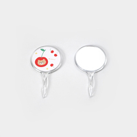 Miroir de maquillage portable Winway, miroir à main simple face, miroir de voyage compact haut de gamme avec logo personnalisé