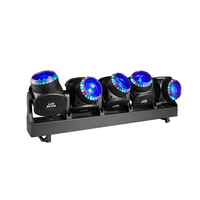 Projecteur de scène linéaire à LED ZY 5x120W RGB+jaune DMX IP20 avec zoom, faisceau, wash et effet d'anneau halo pour événements DJ