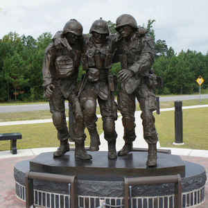 Monumento Conmemorativo a los veteranos <span class=keywords><strong>de</strong></span> bronce <span class=keywords><strong>de</strong></span> Metal tamaño soldado estatua - Product Image 1