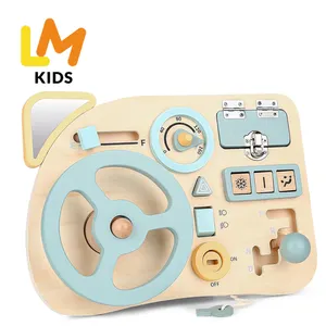 LM KIDSその他の教育玩具新着ビジーボードアクセサリー車木製感覚ボードビジーボードパーツ