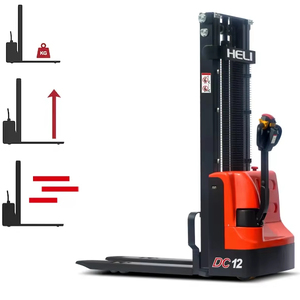 Heli miễn phí vận chuyển <span class=keywords><strong>Stacker</strong></span> điện xe nâng xe nâng Pallet nâng lên 1000kg 1500kg 2000kg đầy đủ điện <span class=keywords><strong>Walkie</strong></span> <span class=keywords><strong>Stacker</strong></span> giá rẻ - Product Image 1